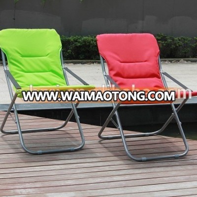 padded  folding beach chair